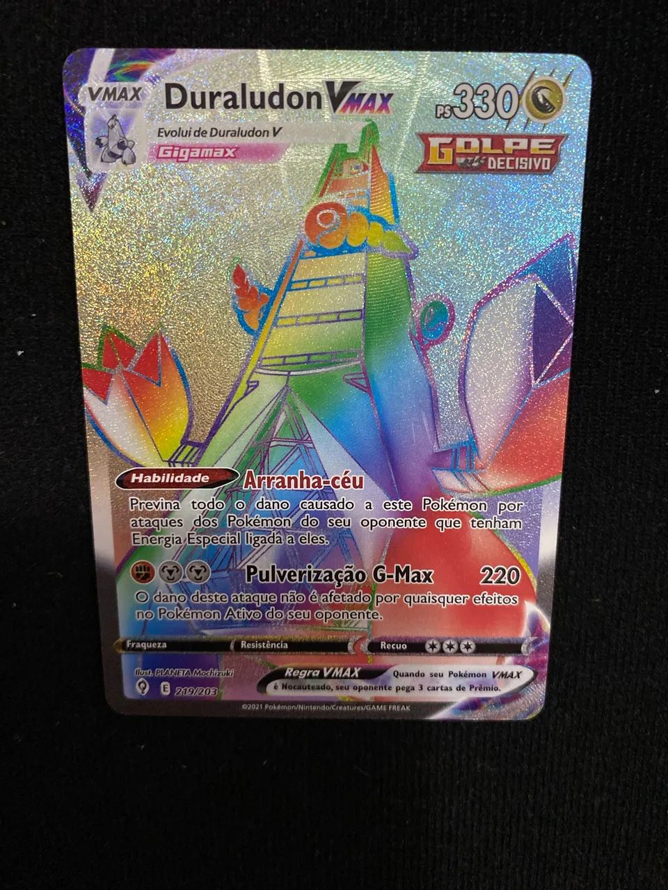 Carta Pokémon Duraludon Vmax (219/203)