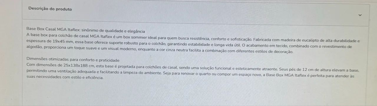 Base Box casal 