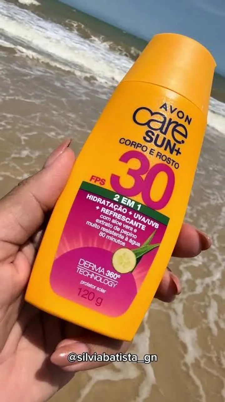 Protetor solar Avon corpo e rosto FPS 30 - Foto 3