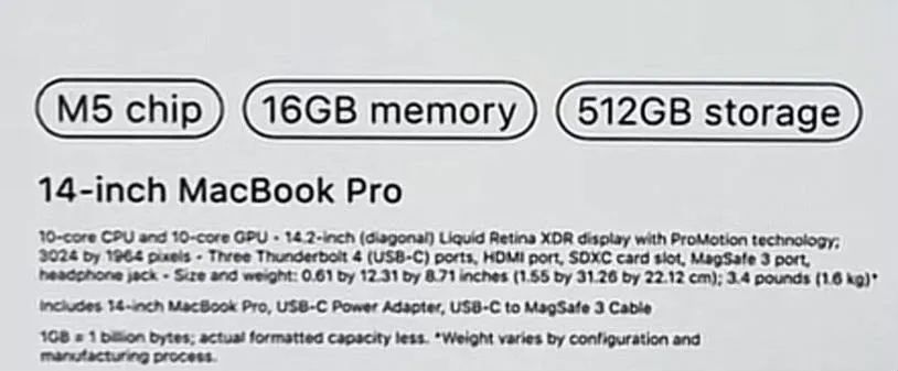 MacBook Pro Chip M5 16/512SSD Lacrado - Foto 3