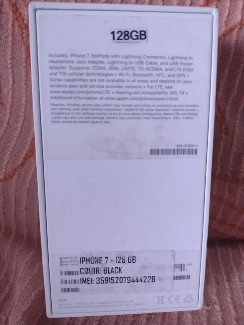 SOMENTE CAIXA VAZIA IPHONE 7 - 128GB - Foto 2