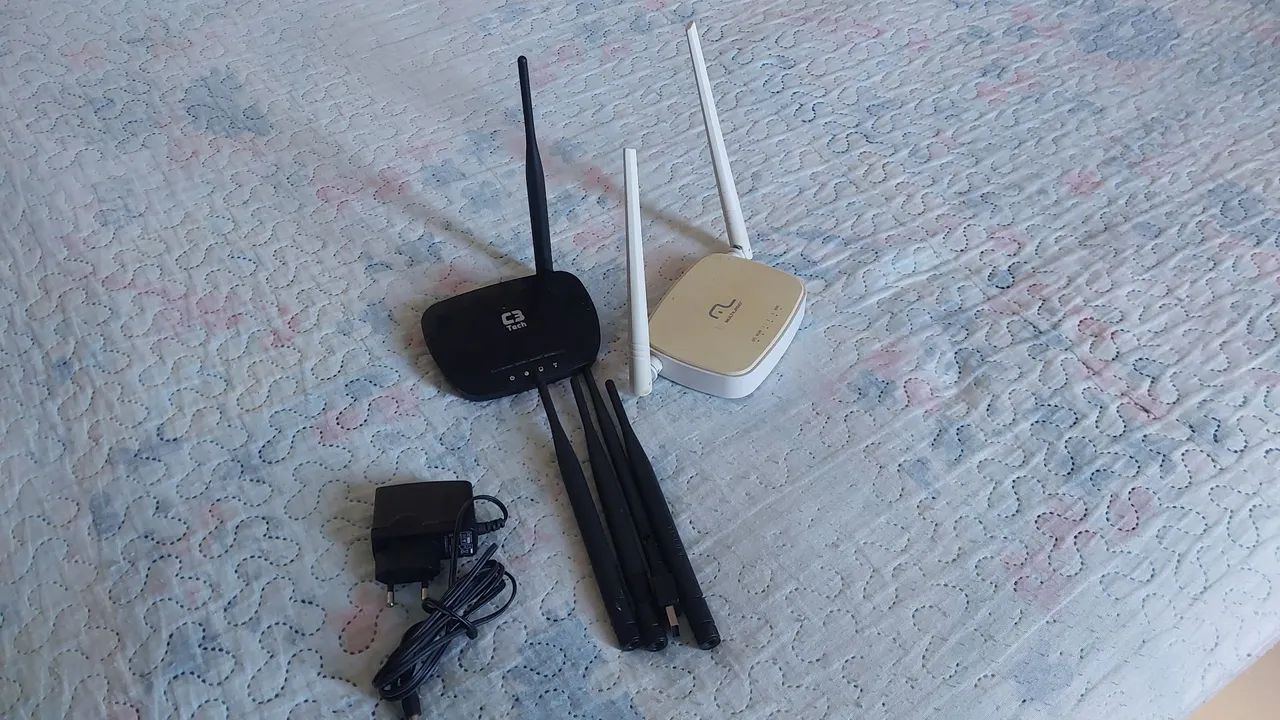 Roteadores wifi wireless e antenas