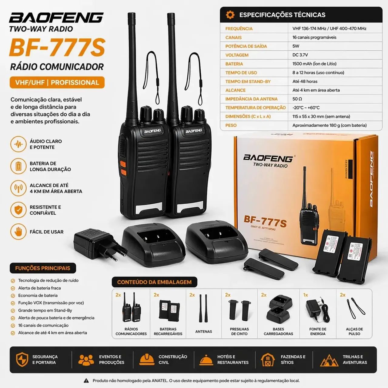 Rádio boafeng TWO-WAY - Foto 2
