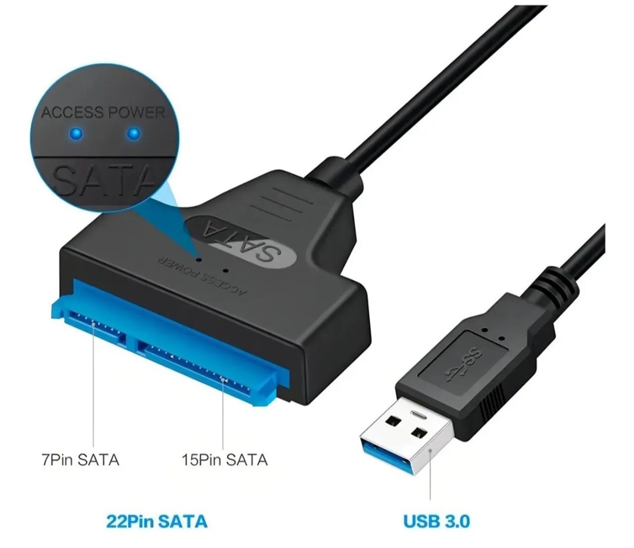 Cabo adaptador usb 3.0 para HD/SSD Sata - Foto 2