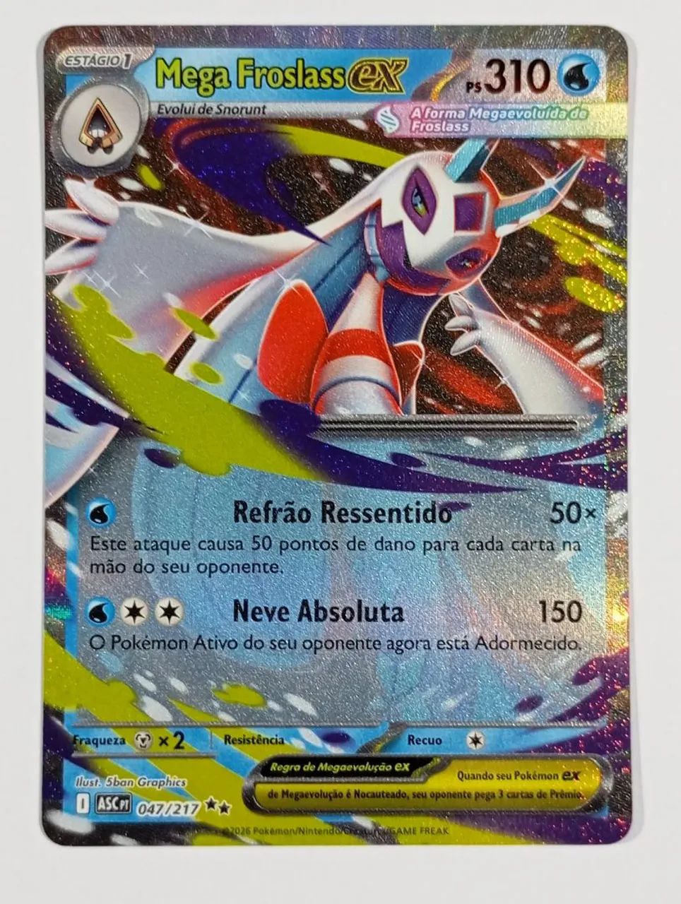 Mega Froslass Ex (047/217) pokémon heróis excelsos  - Foto 2