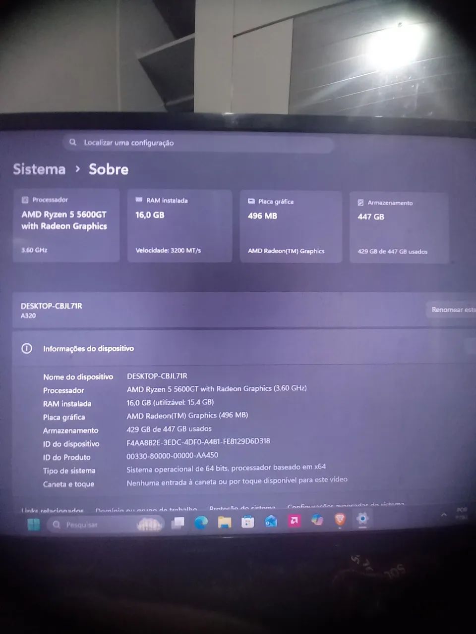 PC gamer amd ryzen 5 5600gt - Foto 2