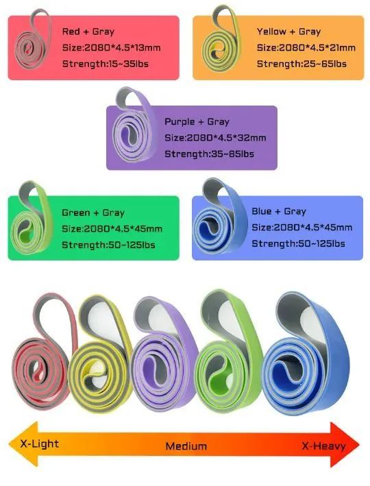 Kit de 4 Elásticos e 6 Acessórios para Exercícios Físicos  - Foto 3