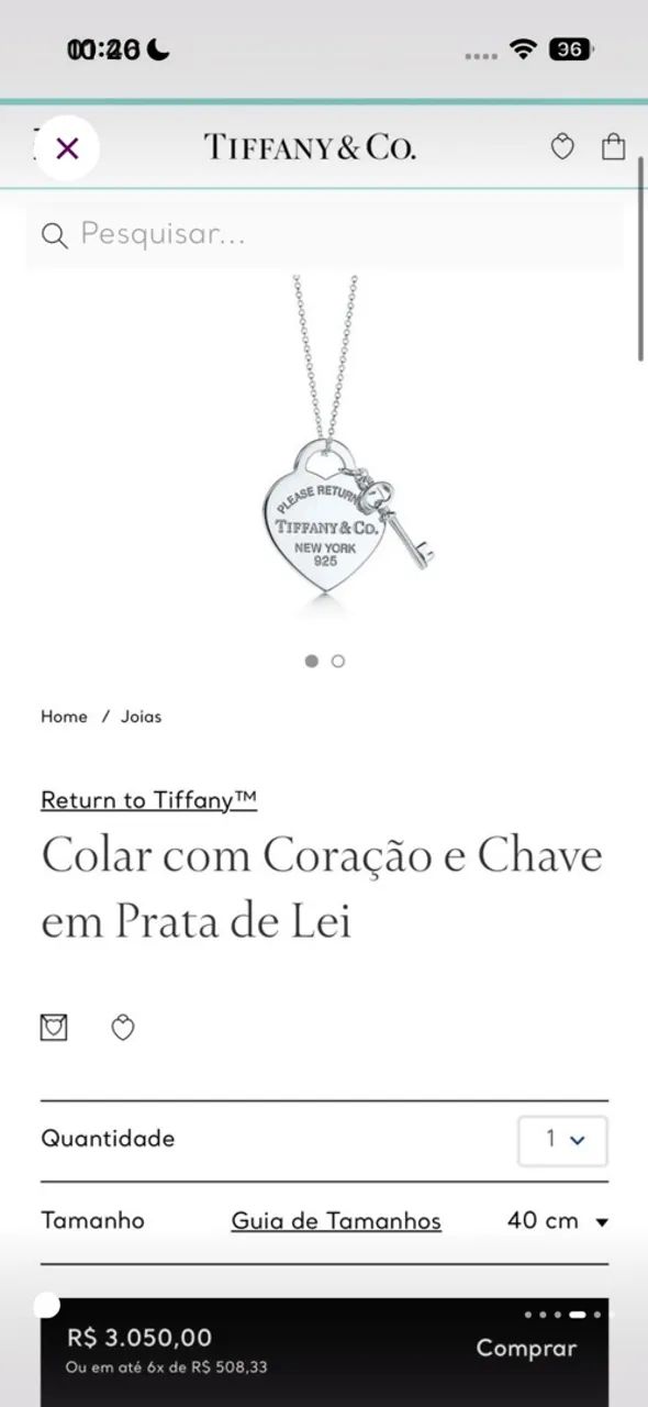 Kit de colar da tiffany  - Foto 5