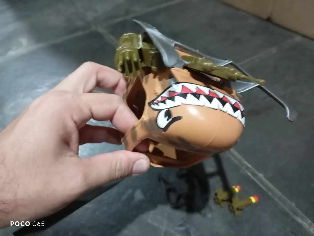 Helicóptero antigo SOS comandos Gulliver + boneco  - Foto 3
