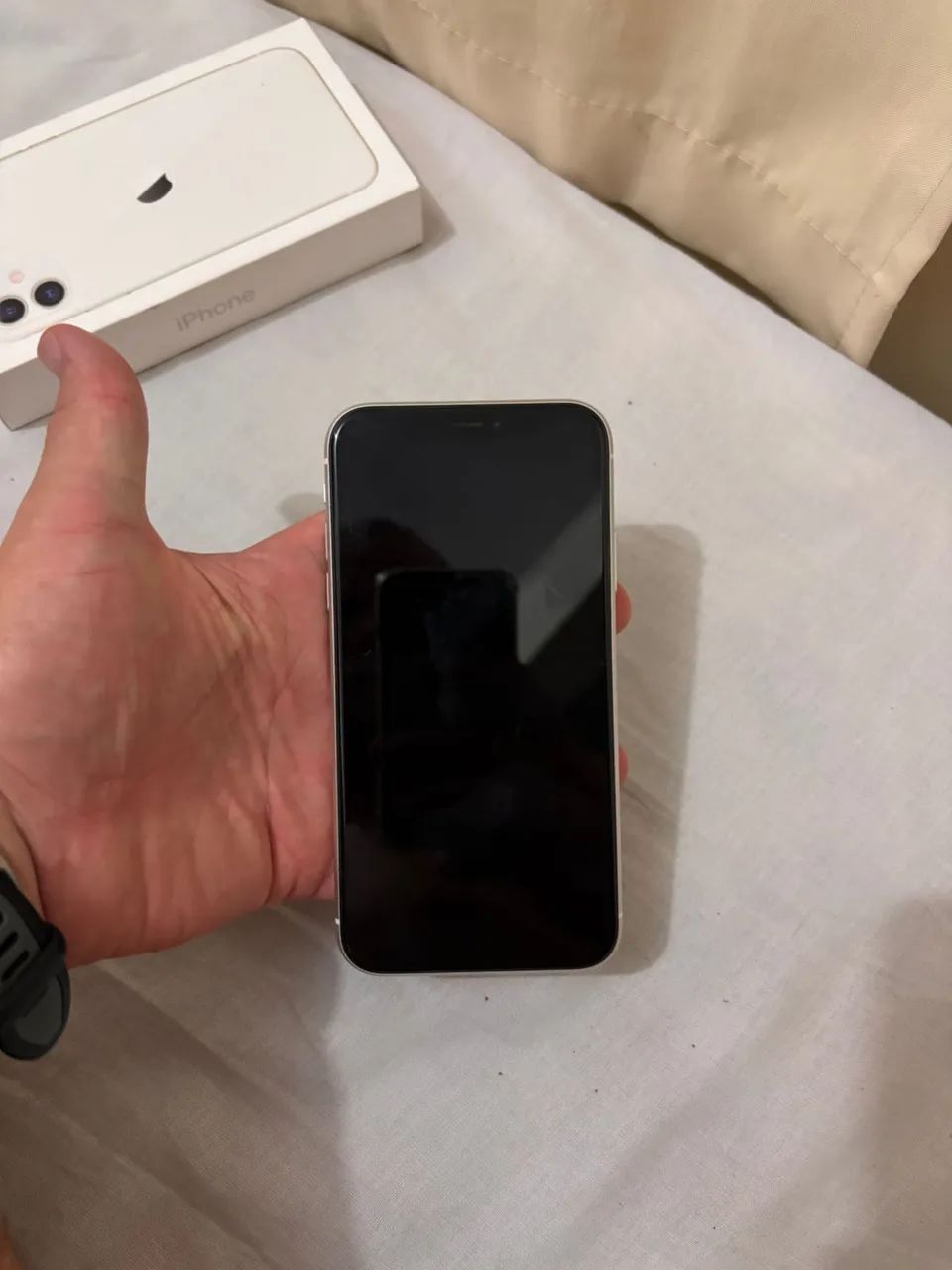 iPhone 11, seminovo, 64 GB, branco  - Foto 2