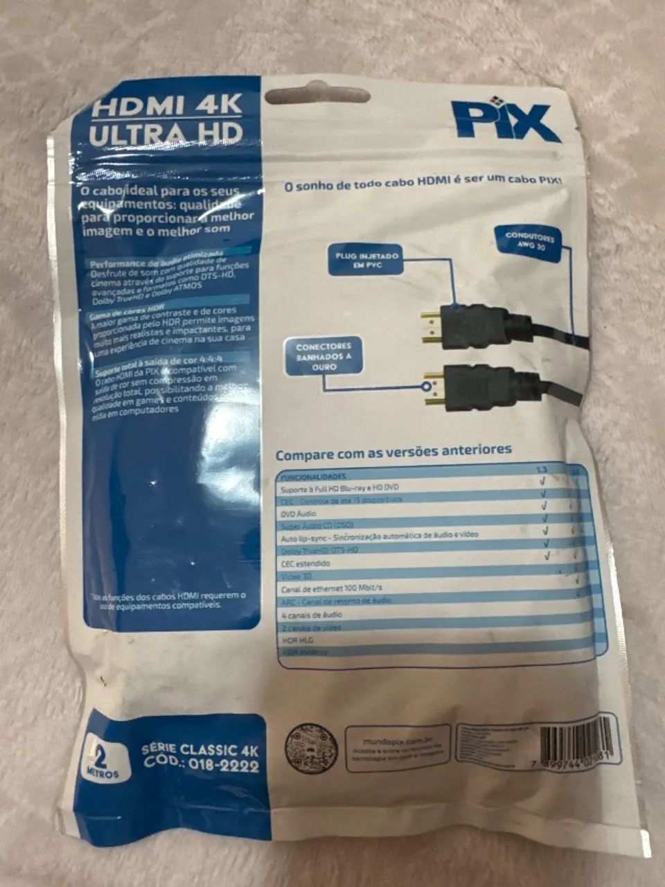 Cabo HDMI 4K ultra HD 2 metros  - Foto 2