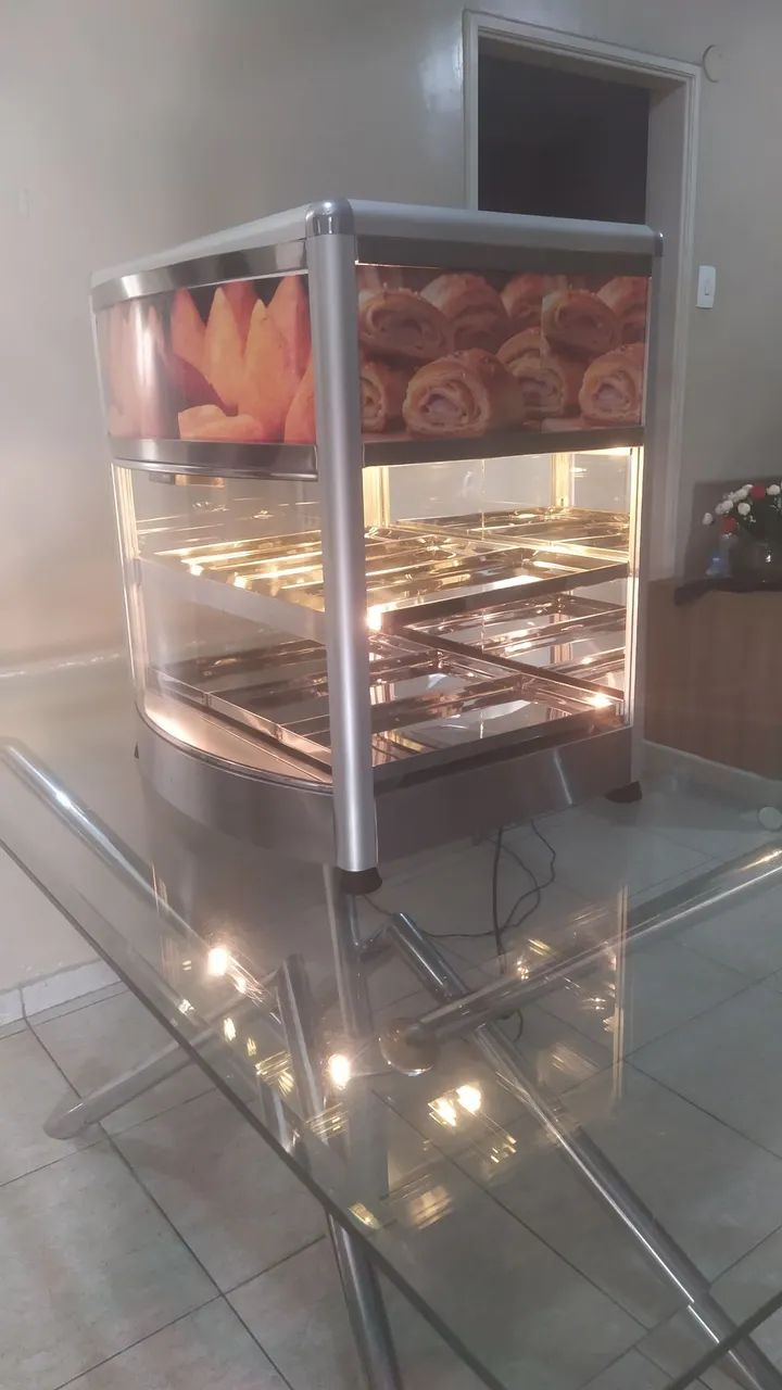 Estufa expositor para salgados - "Praticamente nova" - Foto 5