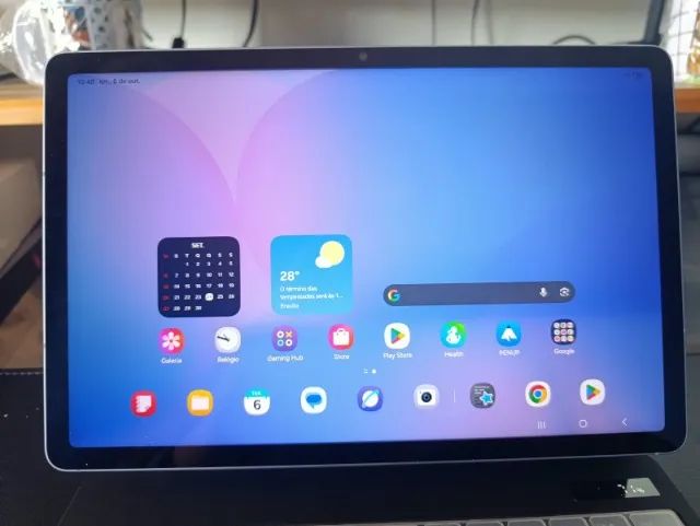Galaxy Tab S10 Fe 128gb Azul Celeste, Cor Preta