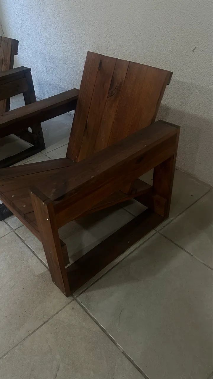 Banco / poltrona de madeira - Foto 2