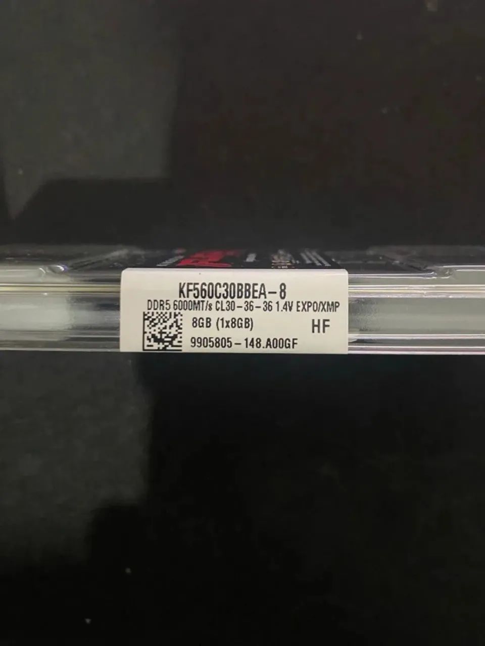 Memória RAM Kingston FuryBeast Expo RGB 8GB 6000MT/s DDR5 DIMM CL30 KF560C30BBEA-8 - Foto 3