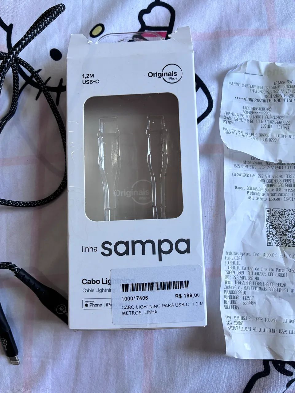 Cabo para usb-c original - Foto 3