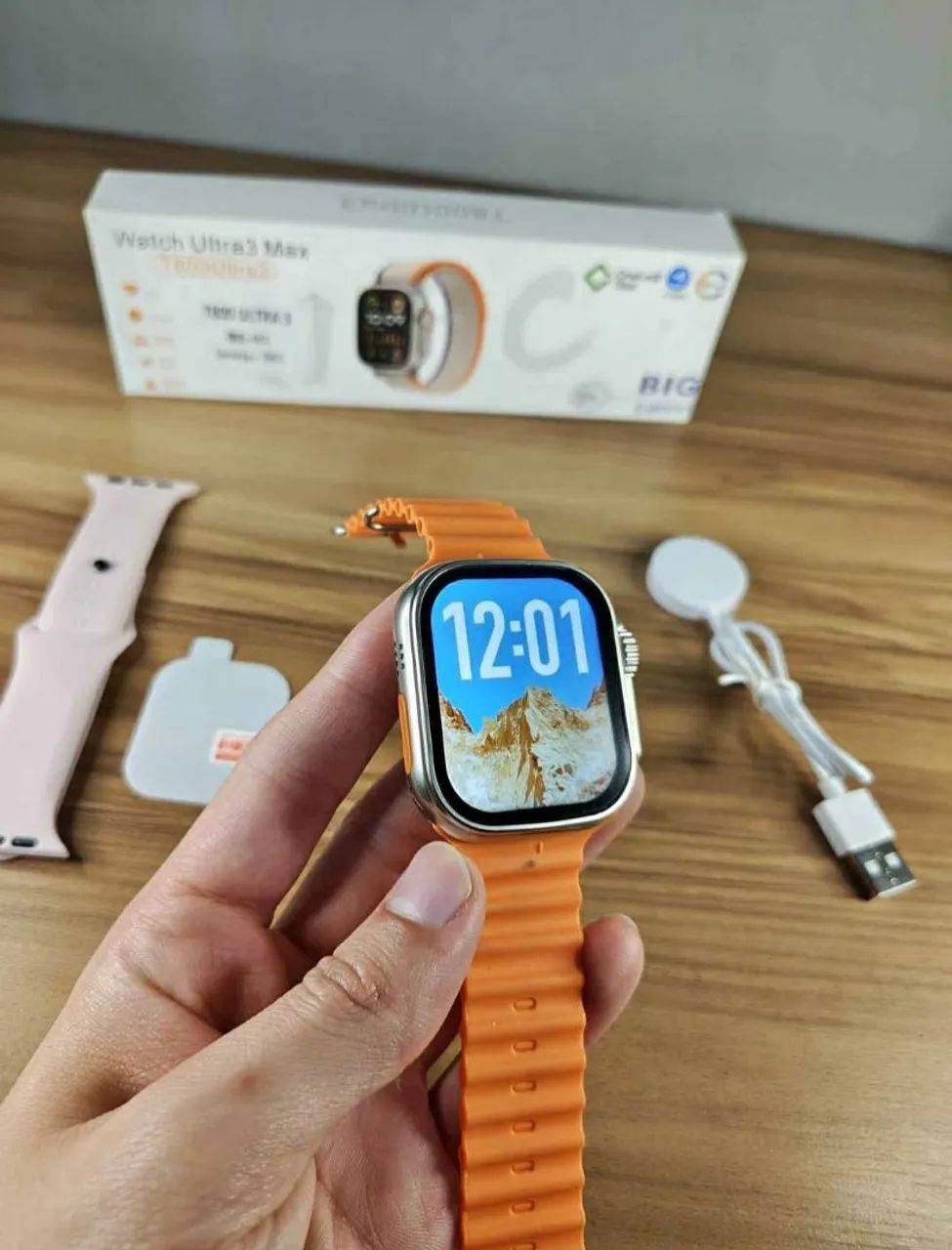Smartwatch T 800 Ultra Preto  - Foto 3