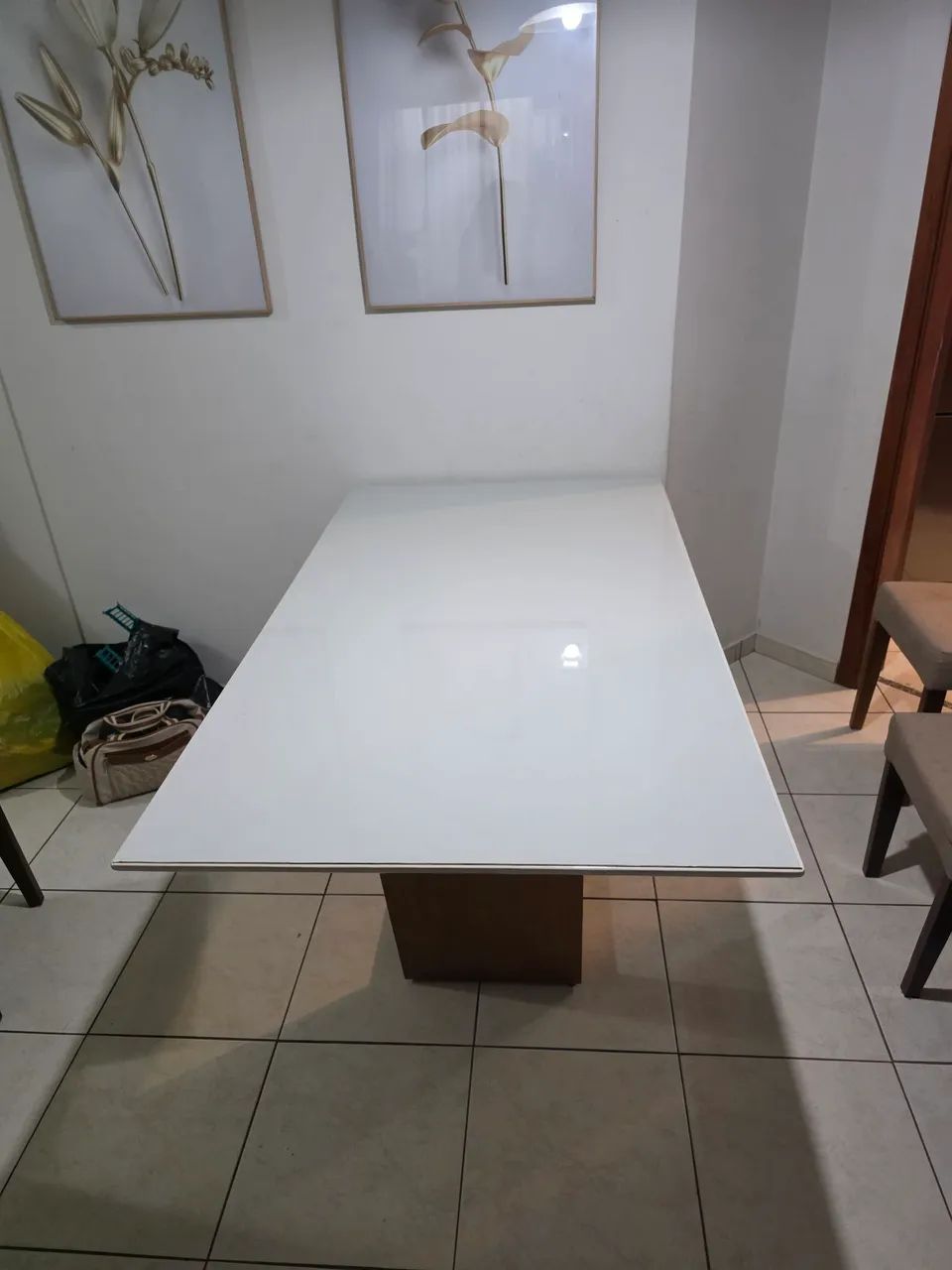 Vendo mesa de jantar em vidro