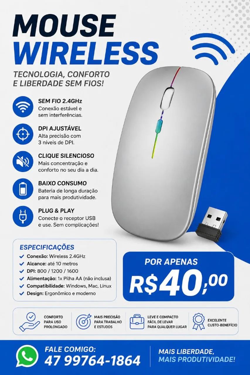 Mouse wireless 