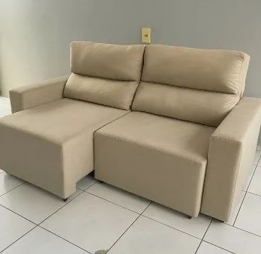 sofá cama retrátil reclinável promoção  - Foto 3