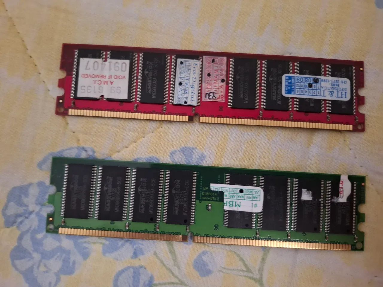 2x memória ram DDR400/DDR 1 2GB - Foto 2