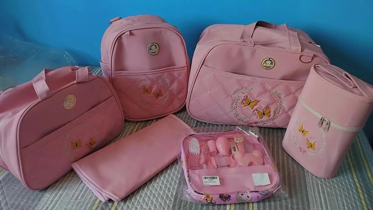 Kits bolsa maternidade com kits higiênico