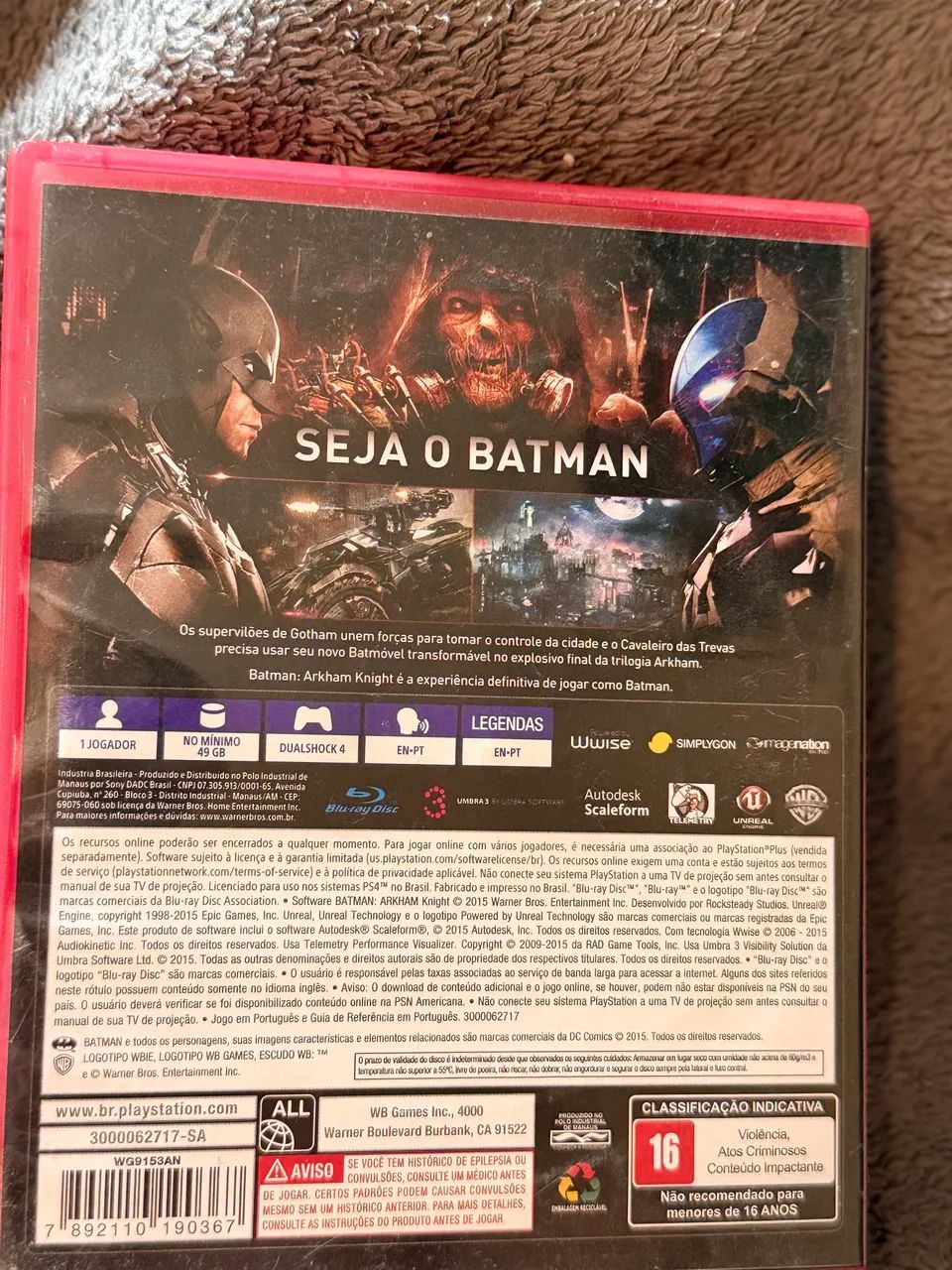 Jogo batman arkham knight PS4 - Foto 2