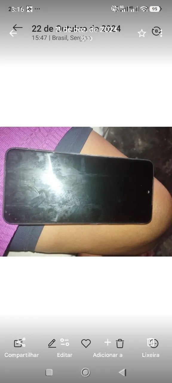 Celular note 10 com placa queimada - Foto 2