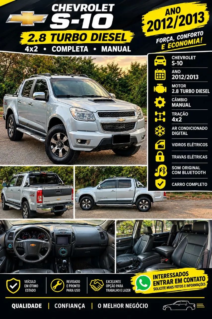 Chevrolet S10 S10 Pick-Up LTZ 2.8 TDI 4x2 CD Dies. Mec 2013
