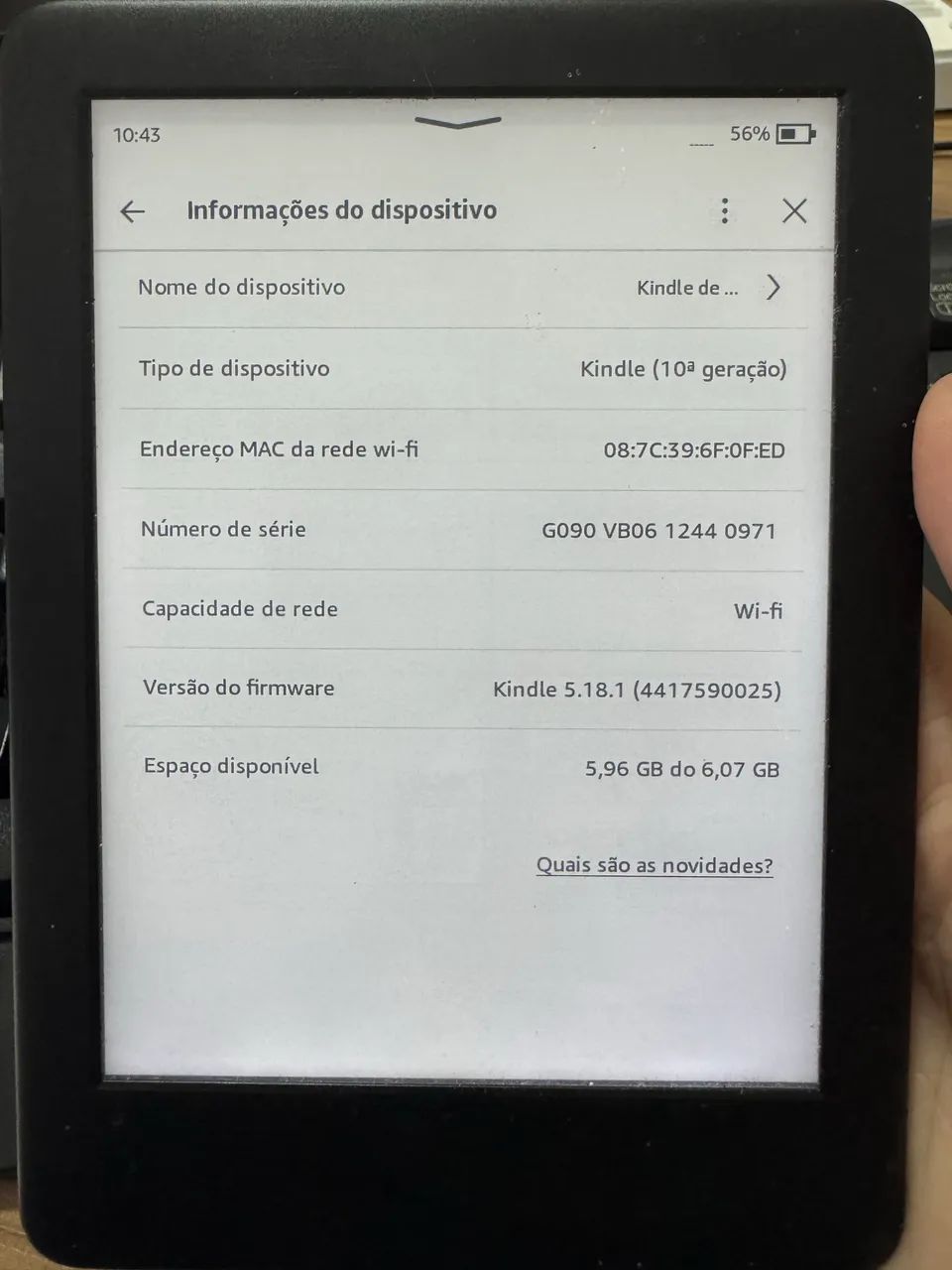 Kindle 10° geração 