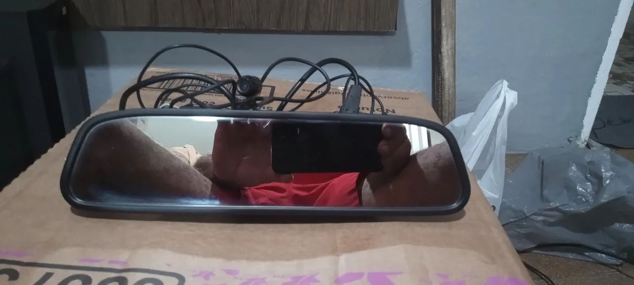 Retrovisor de câmara de ré compreto com os cabos  - Foto 2