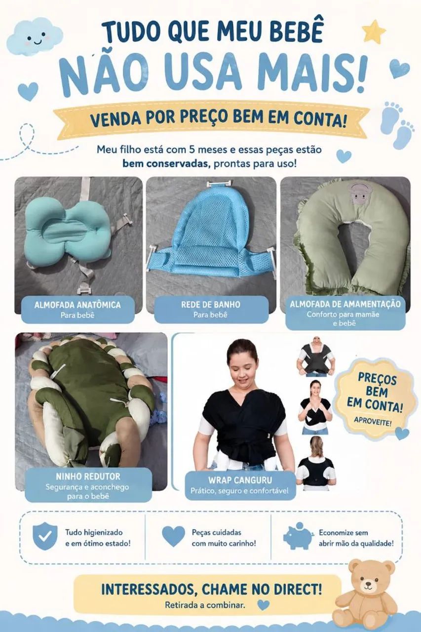 Fraudas e acessórios pra seus bebê  