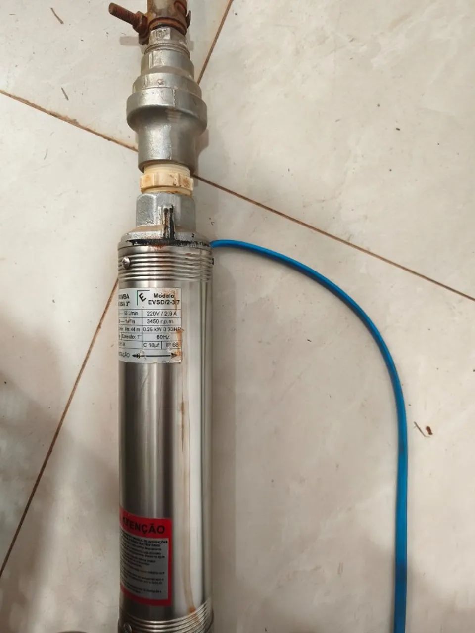 Bomba Submersa 3 Polegadas 220V - 1/3 CV