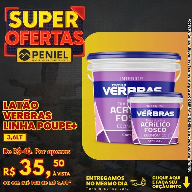 Latão Verbras Linha Poupe+ 3,6L