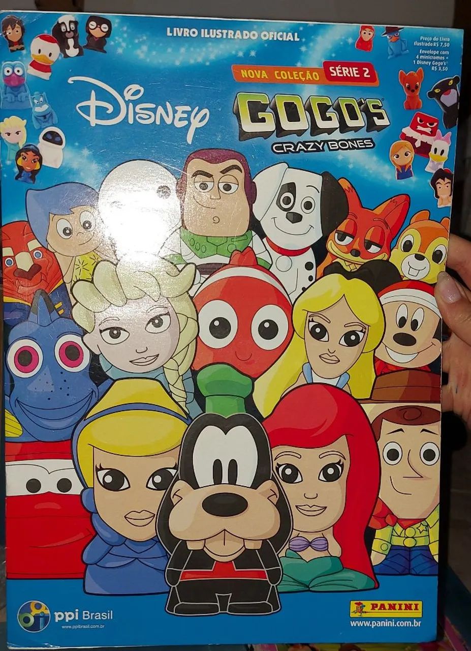 Album de figunhas Disney GOGO's Crazy Bones Série 2 (quase todo