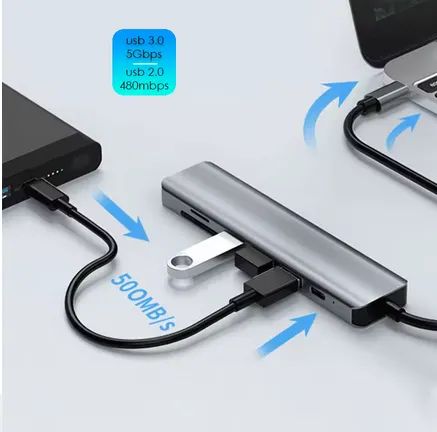 HUB 7em 1 USB-C 4k hdtv  - Foto 3