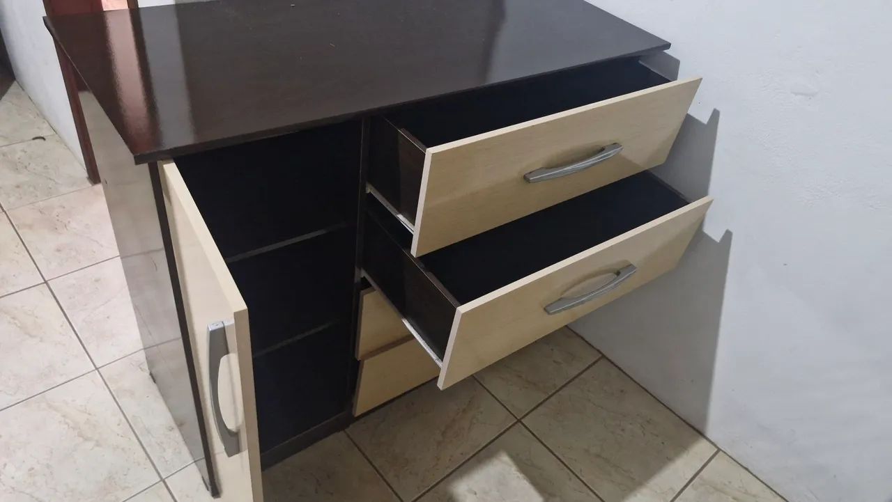Cômoda MDF DUAS GAVETAS COM DEFEITO - Foto 2