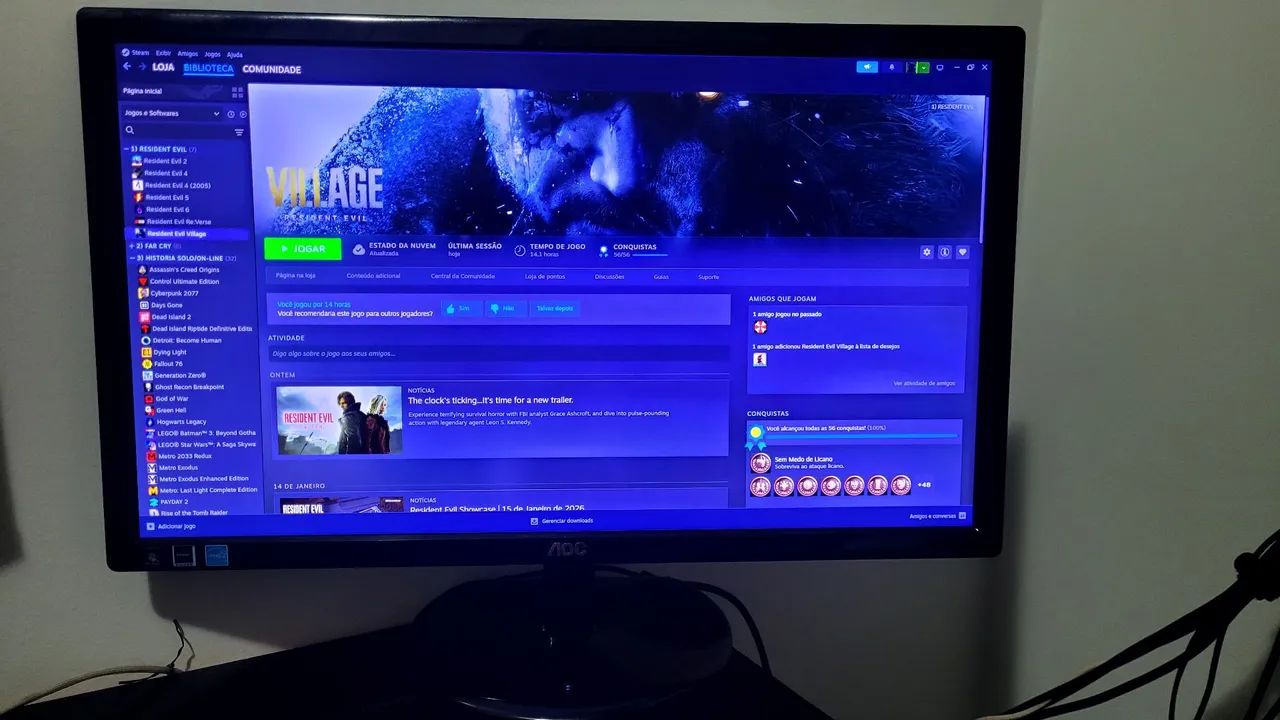 Monitor AOC, 1920x1080, 60hz, 22 polegadas  - Foto 2