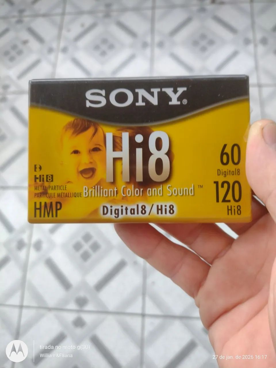 Fita cassete filmadora 8 mm Sony Hi8 