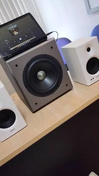 Monitor de Áudio Edifier MR4 + Subwoofer Edifier T5 - Foto 2