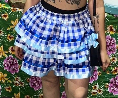 Saia junina xadrez - Foto 2