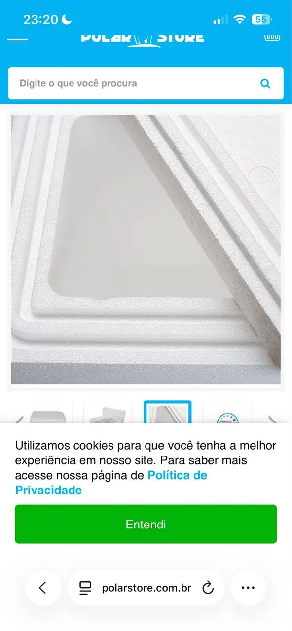 Caixa Térmica Parede Tripla feita em EPS Isopor 80 Litros - Foto 2