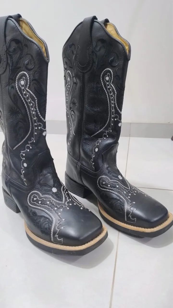 Bota texana 7 estrivos N 40 - Foto 4