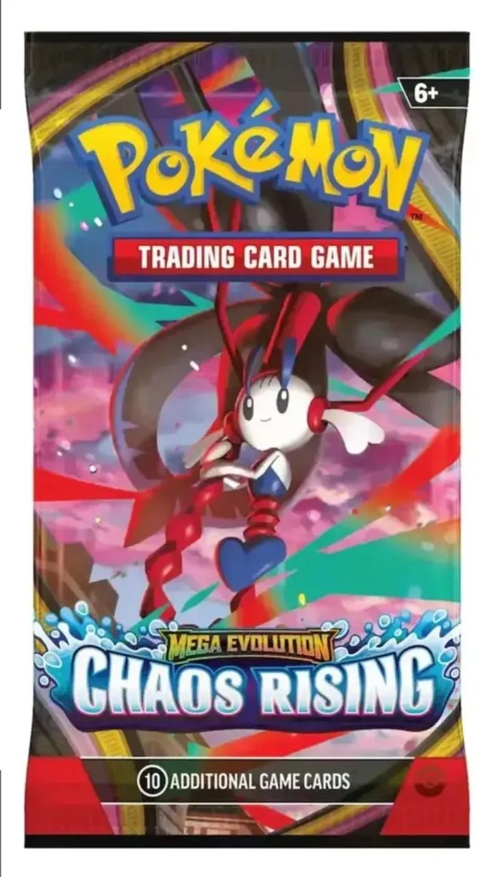 Pokémon Mega Evolution - Chaos Rising (Caixa com 36 Pacotes / 360 Cartas - Réplica) - Foto 3