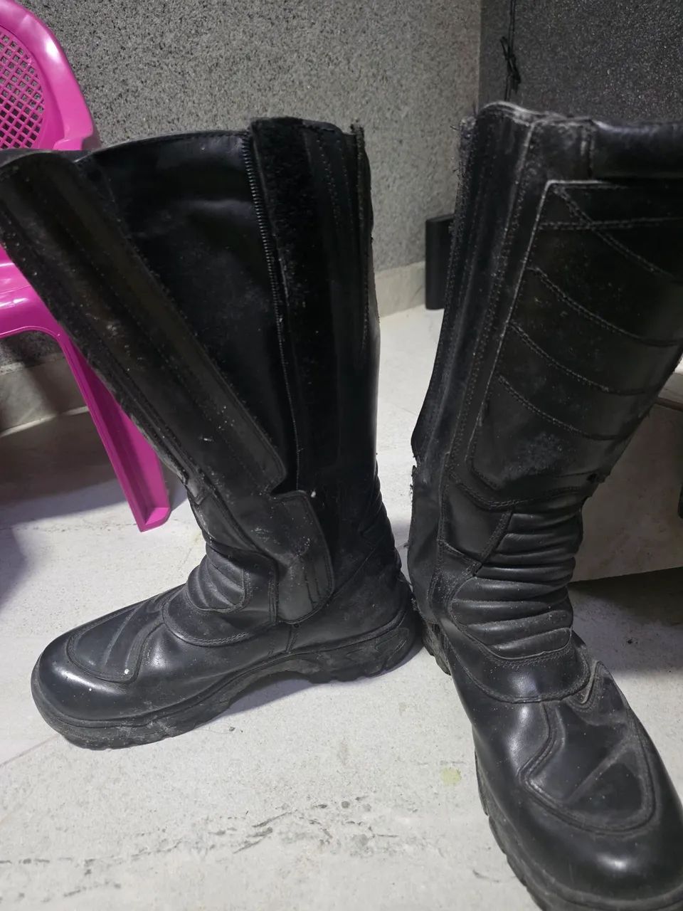 Bota cano longo 100% couro - Foto 3