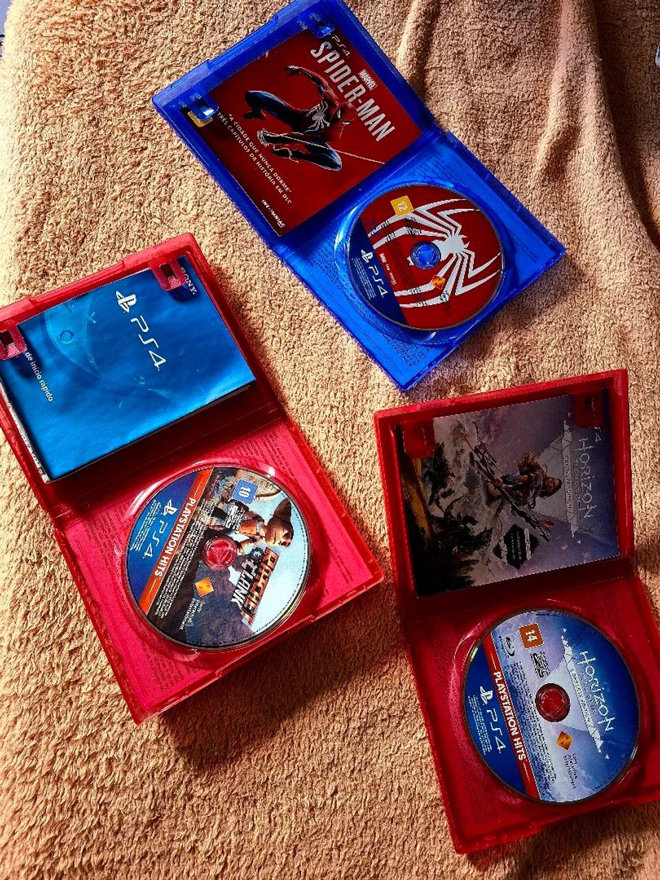 Kit 3 Jogos PS4 Spider-Man + Horizon + Ratchet & Clank - Originais