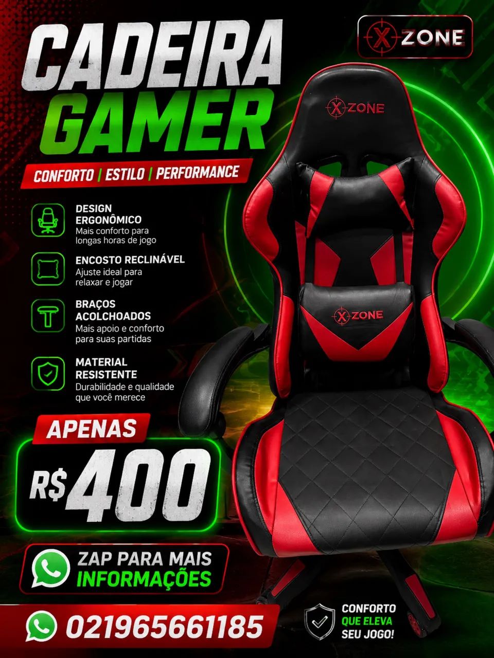 CADEIRA GAMER  - Foto 2