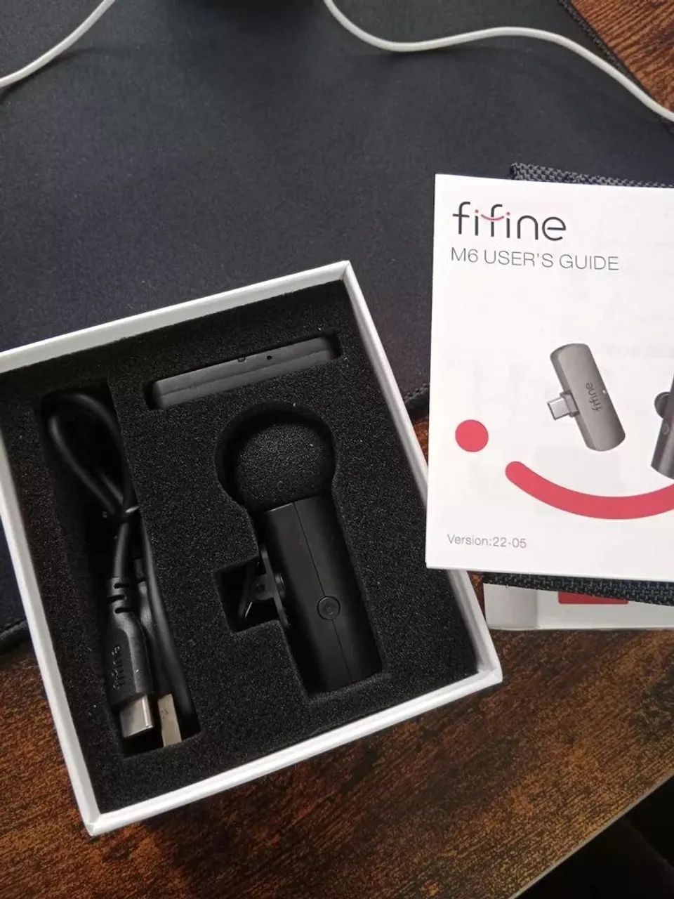 Microfone Fifine M6 wireless para celular Android e ios novo lacrado  - Foto 2