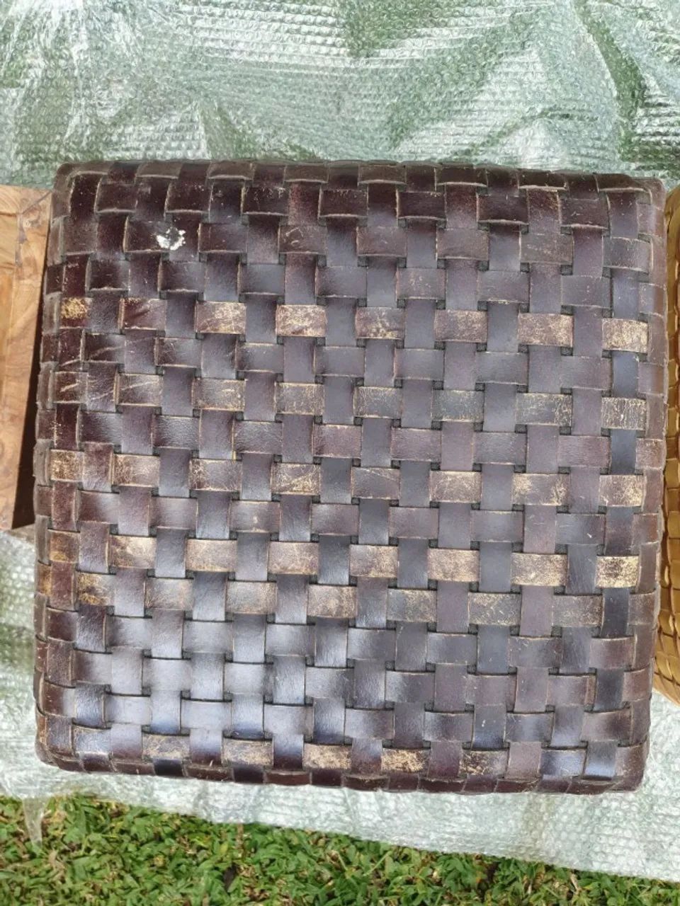 2 Pufes de couro - Foto 4