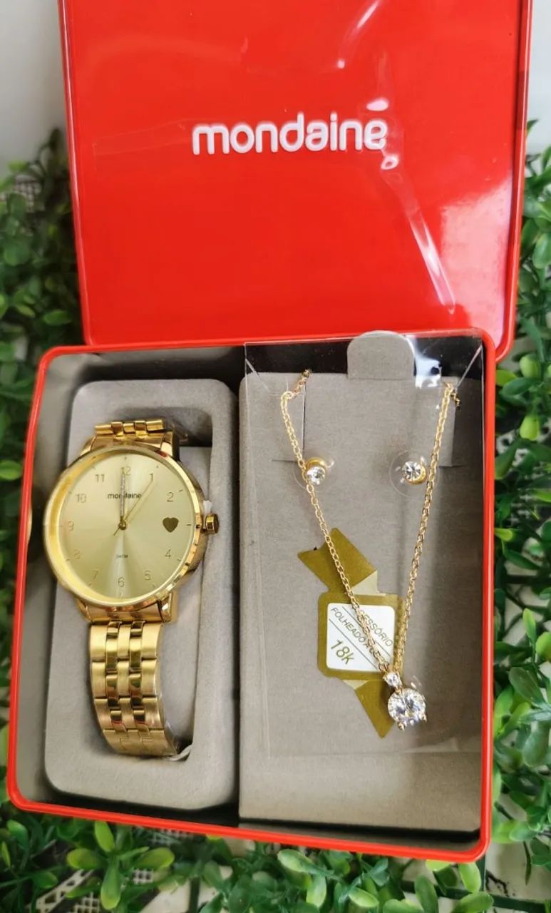 Relogio feminino Mondaine dourado novo - Foto 2